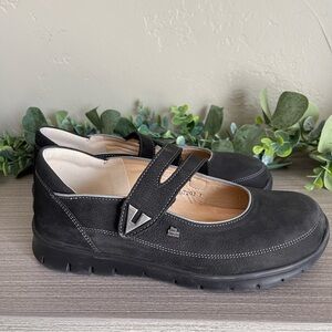 Finn Comfort BUCHARA Mary Jane RODEOBUK SCHWARZ SZ EU 38 Womens Suede Leather